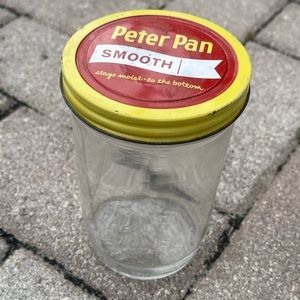 Vintage 1967 Peter Pan Smooth Peanut Butter Glass Jar